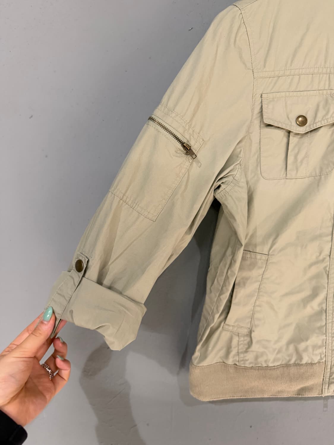 2-pocket detail high-neck jacket 상품이미지9