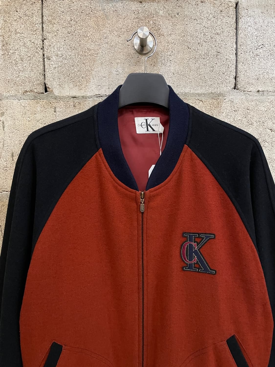90s 캘빈 클라인 울 블루종 자켓  상품이미지2