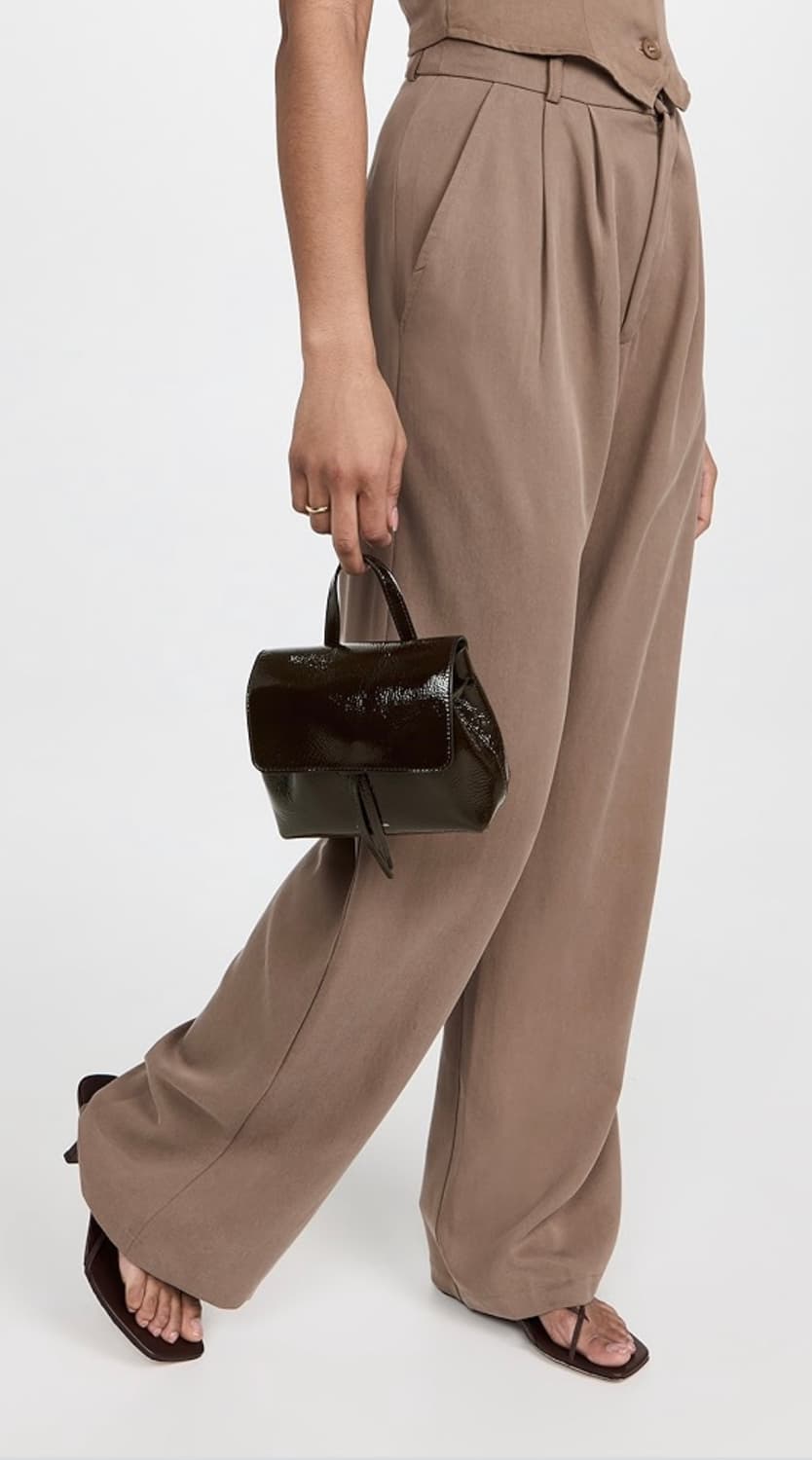 만수르가브리엘 레이디백 미니 숄더백 크로스백 토트백 카카오 송아지가죽 상품이미지1