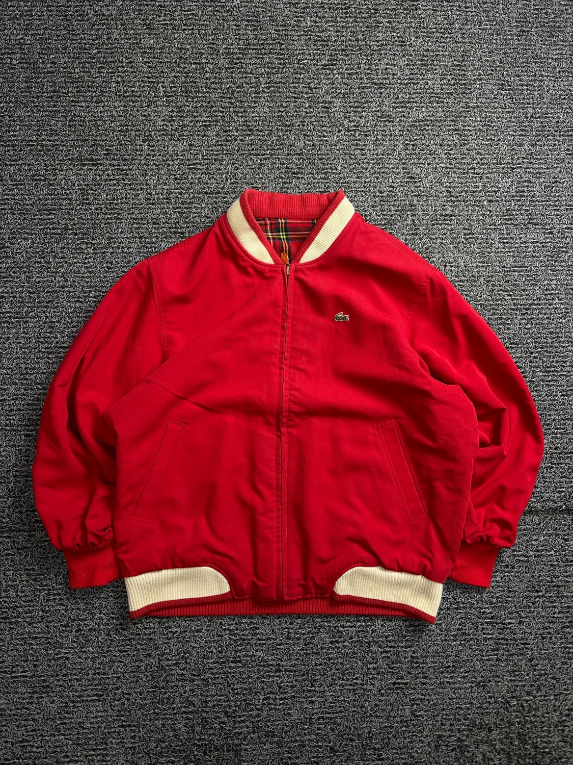 00s 라코스테 아카이브 리버시블 타탄체크 울 자켓 2254 상품이미지2