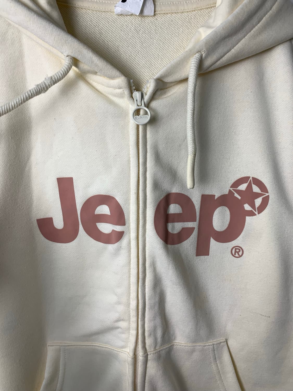 Jeep 지프 스펠아웃 아이보리 후드집업 상품이미지4