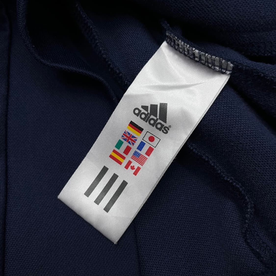 아디다스 에센셜 화이트라인 네이비 트랙탑 110 상품이미지7