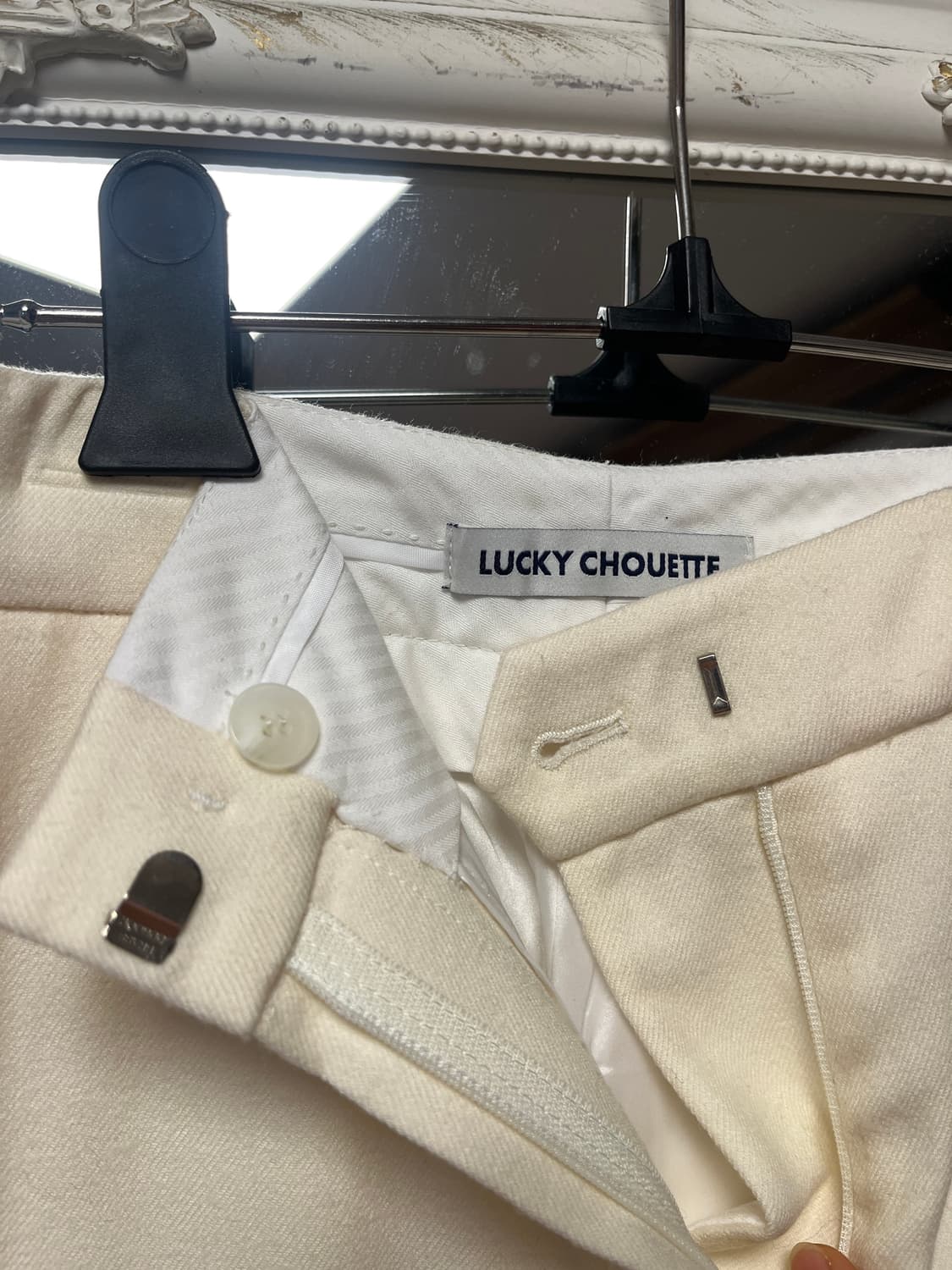 럭키슈에뜨 여성 아이보리 바지 36 상품이미지3