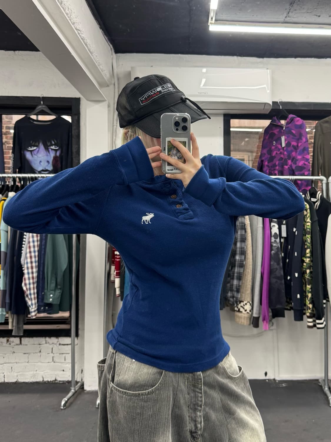 아베크롬비 와플 헨리넥 롱슬리브 상품이미지1