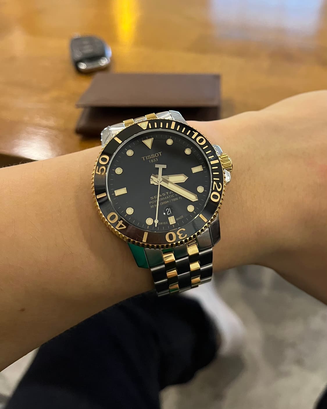 티쏘 씨스타 1000 파워매틱80 콤비 풀박스 상품이미지2