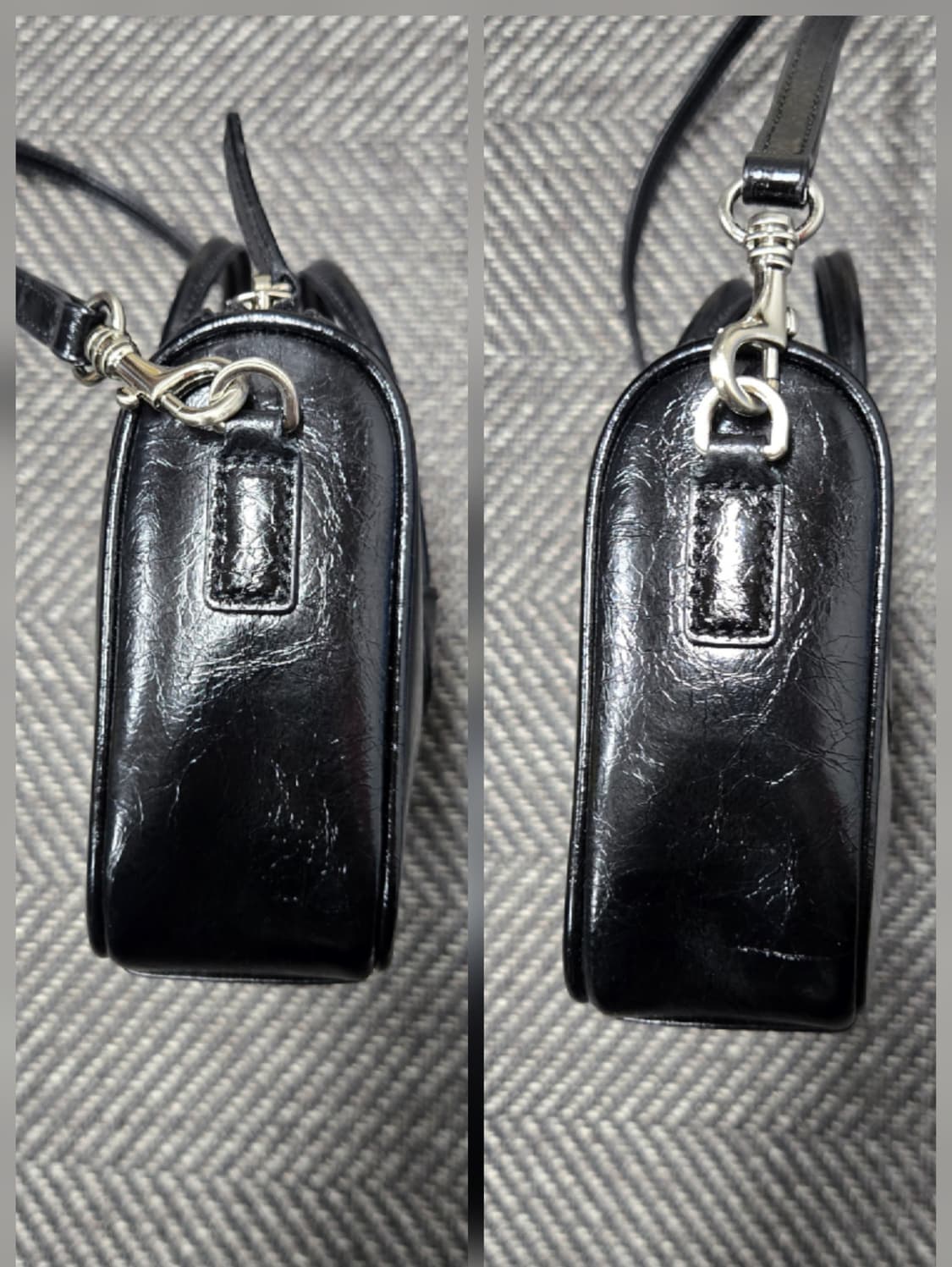 마지셔우드 지퍼 스몰 블랙 크링클 백 상품이미지4