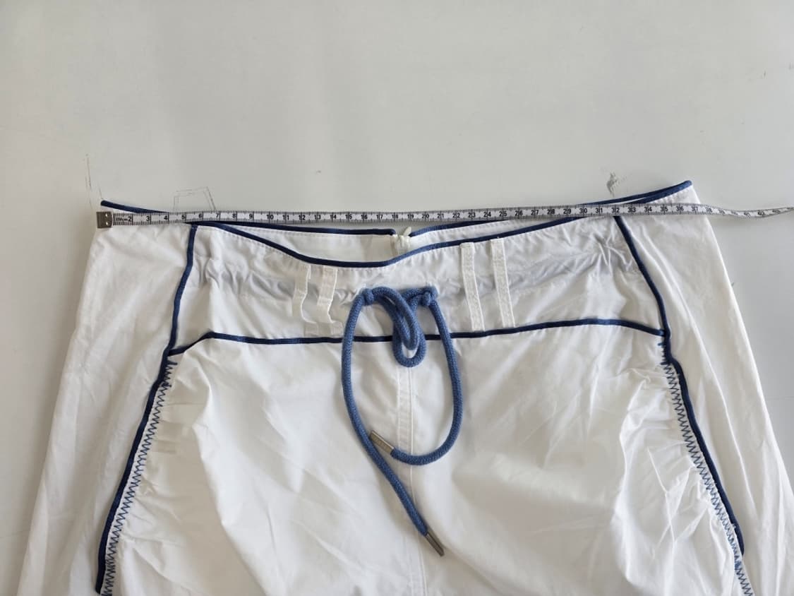 스컬프터 Shirring Lowrise 미디 스커트 화이트 M (장원영착 상품이미지4