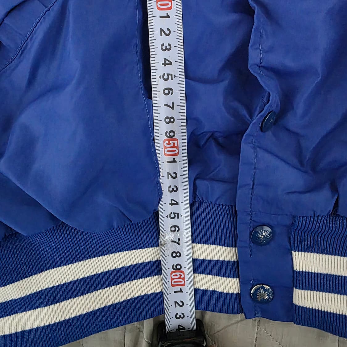 [L] 80s 빈티지 LCC 풋볼 블루 야구 점퍼 상품이미지6