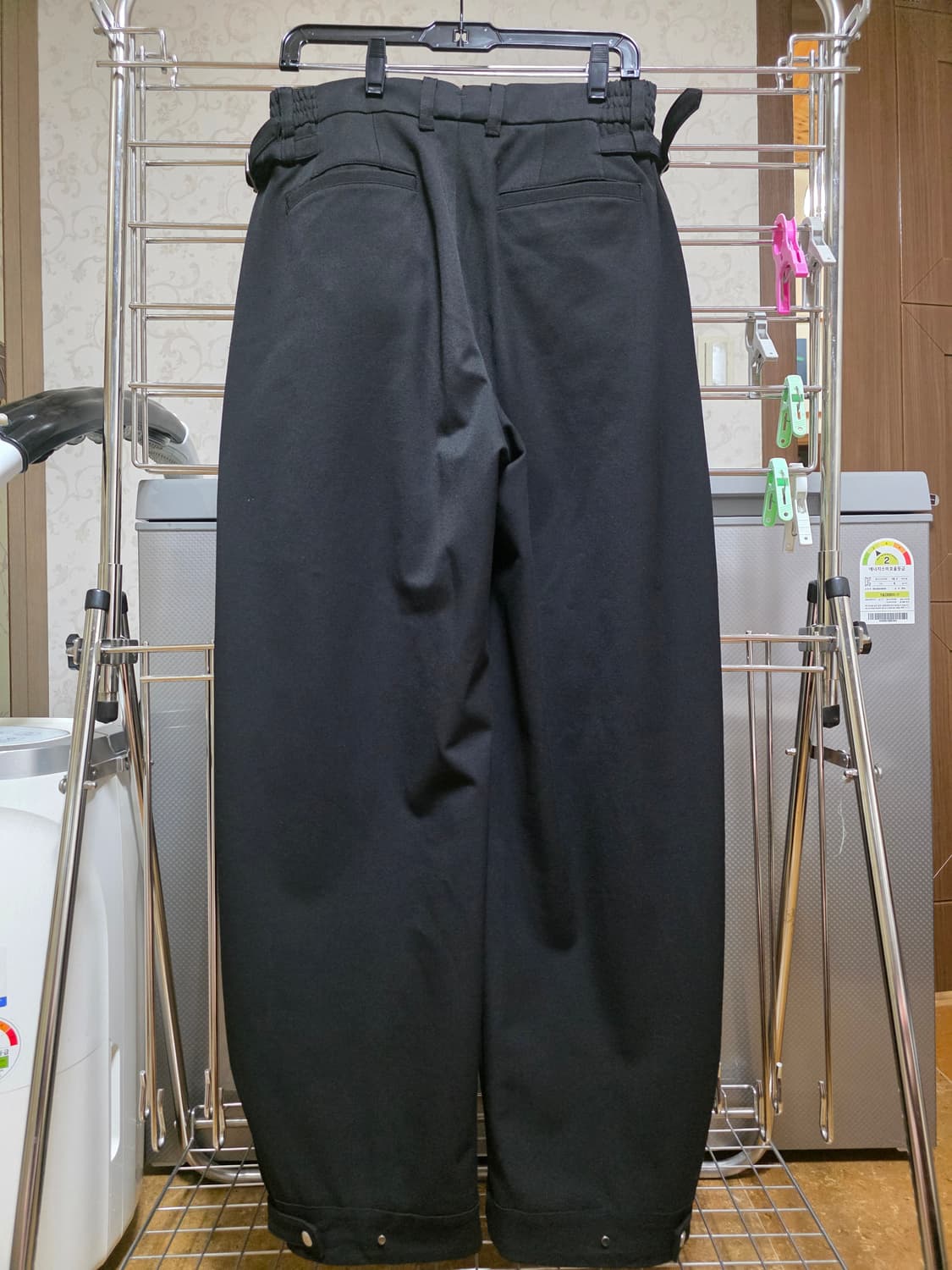 송지오옴므 버튼스냅 와이드 슬랙스 팬츠 상품이미지4