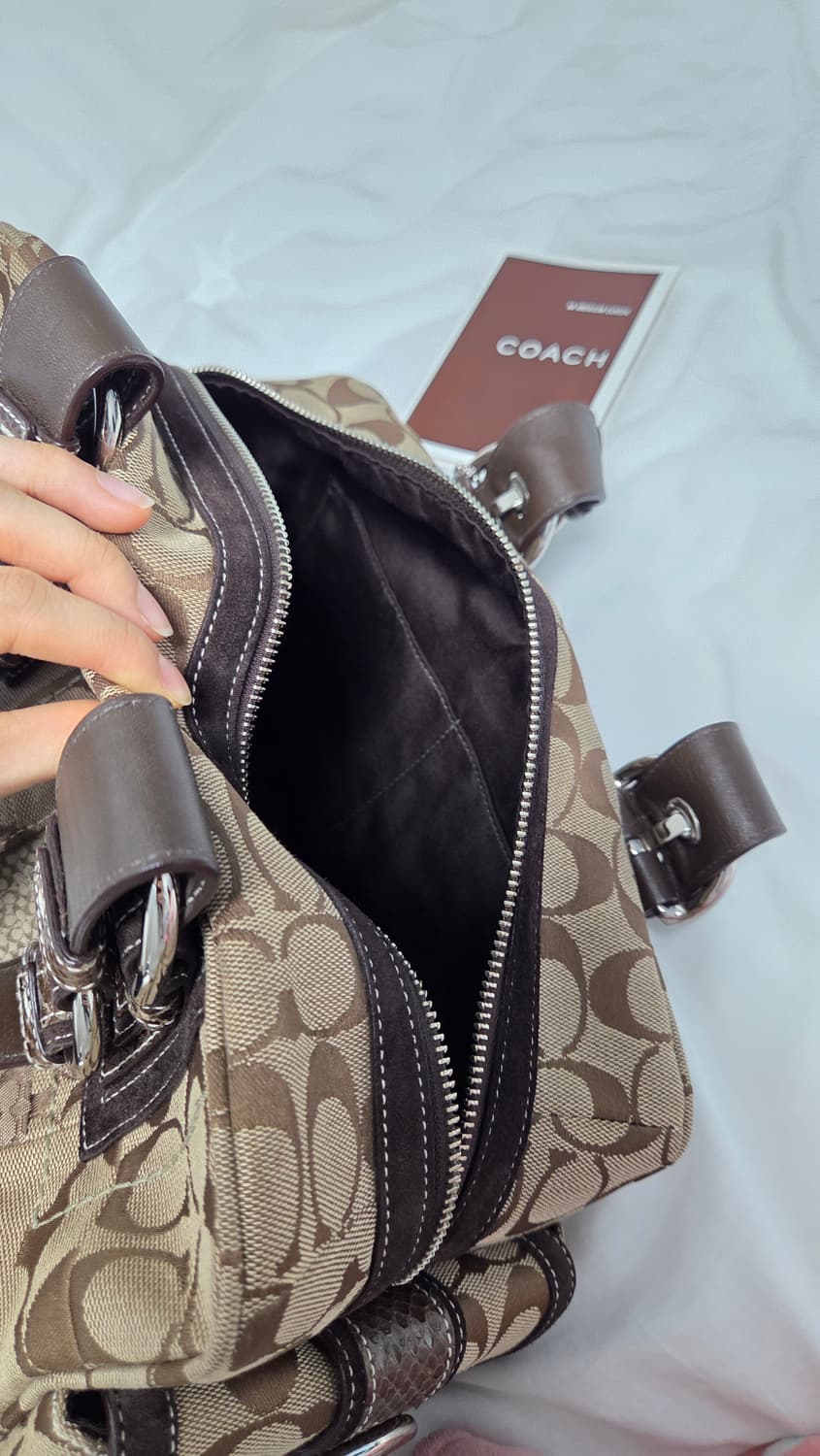 빈티지 코치 볼링백 토트백 상품이미지8