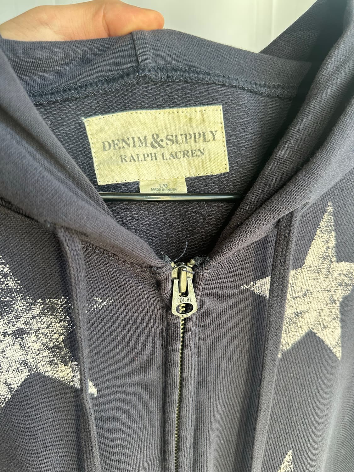 폴로 데님 앤 서플라이 스타 패턴 후드집업 상품이미지2