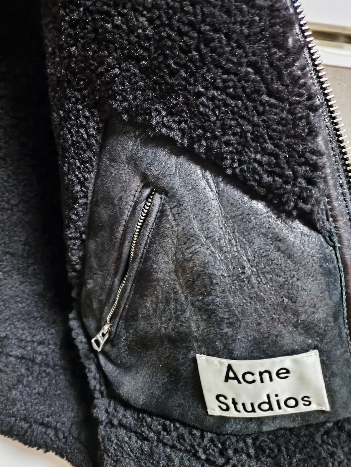 [48] 아크네 이안 무스탕 셰어링자켓 상품이미지3