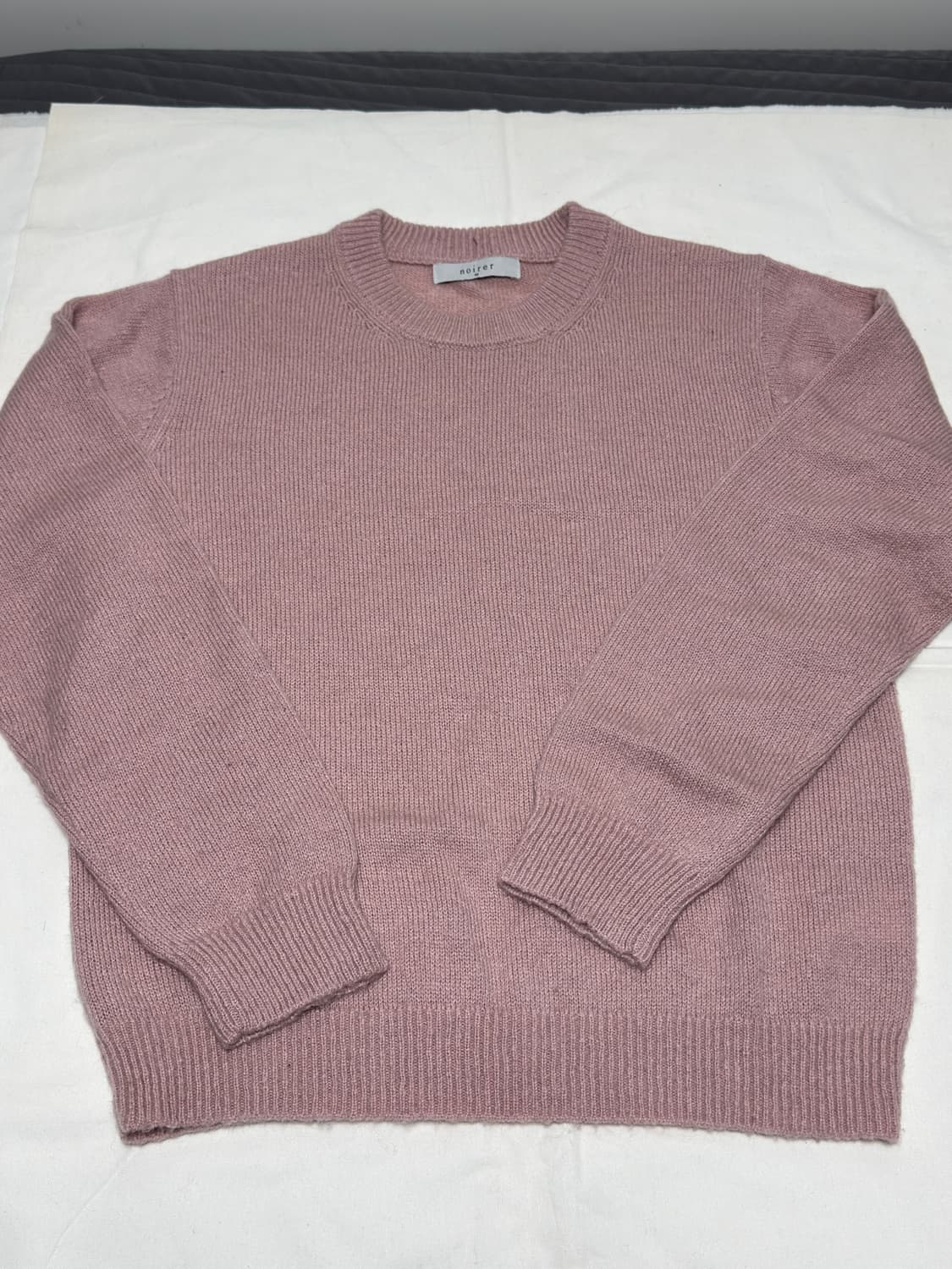 노이어 / 키드 모헤어 부클 크롭 니트 (핑크) / 48 상품이미지2