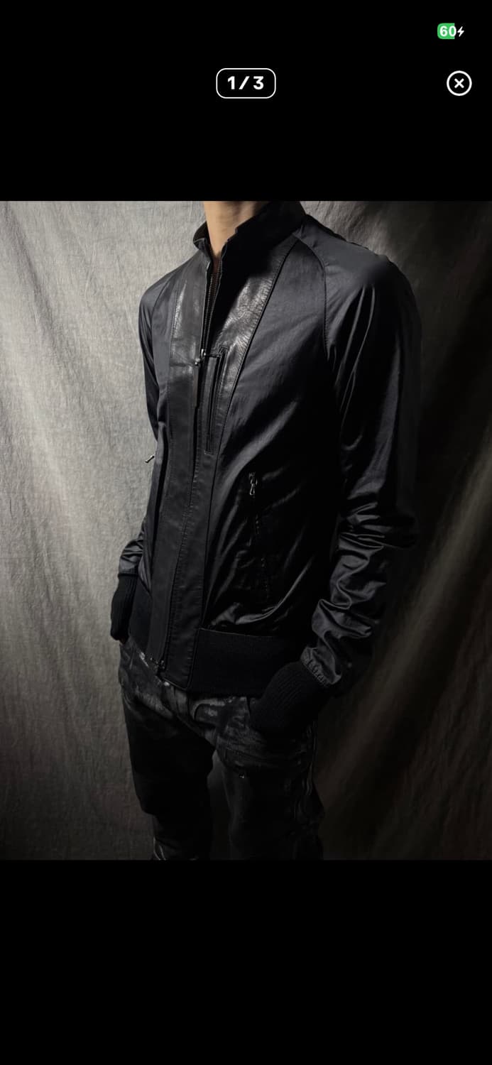 The viridi anne 하이브리드 레더 자켓 상품이미지1