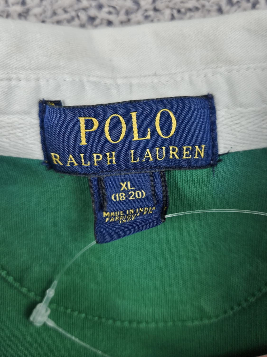 폴로랄프로렌 다잉워시드 커스텀 배색 럭비 티셔츠 ( XL )/ 10361 상품이미지8