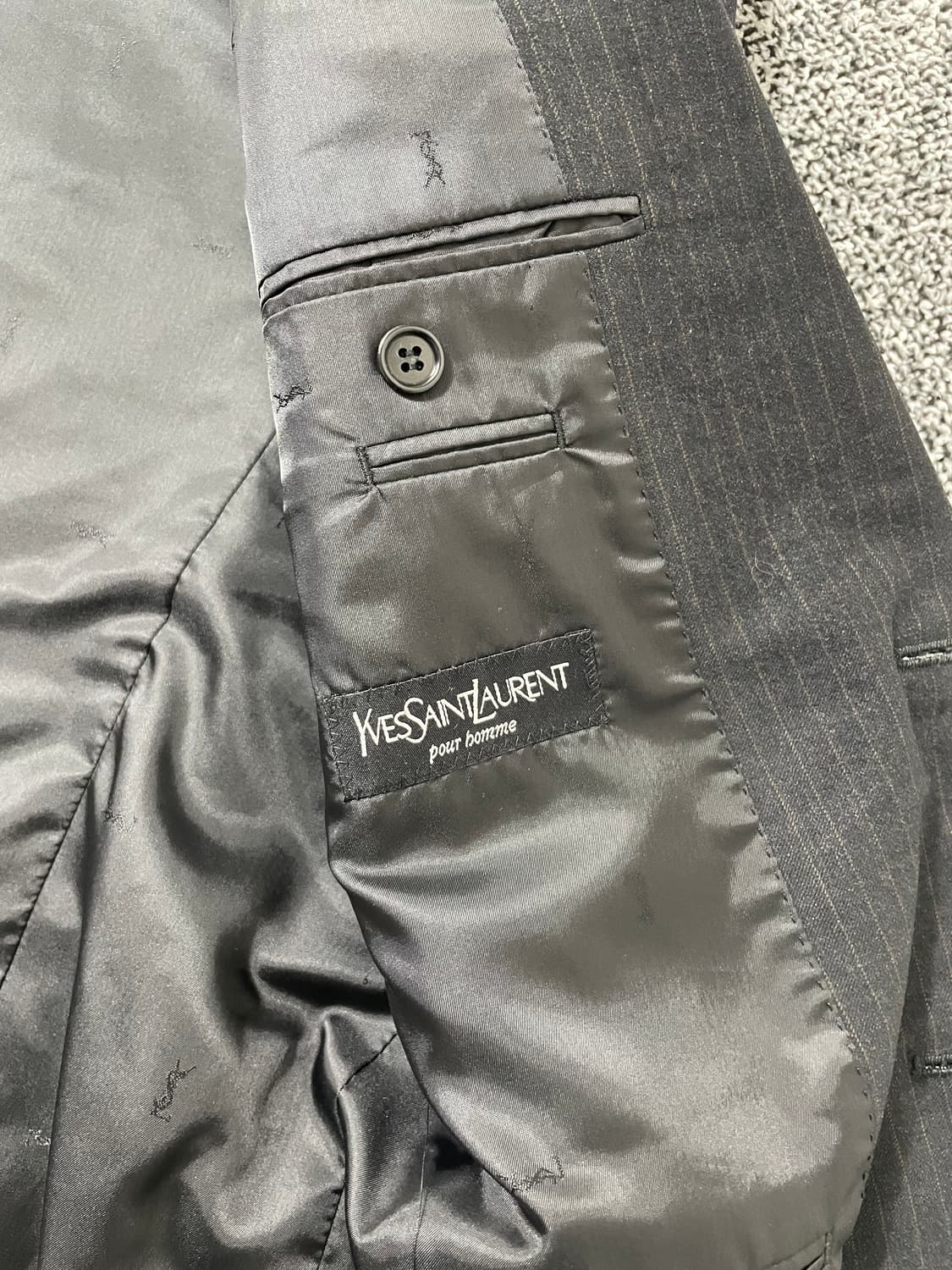 빈티지9. YSL 입생로랑 빈티지 스트라이프 정장 자켓 블레이저 상품이미지5