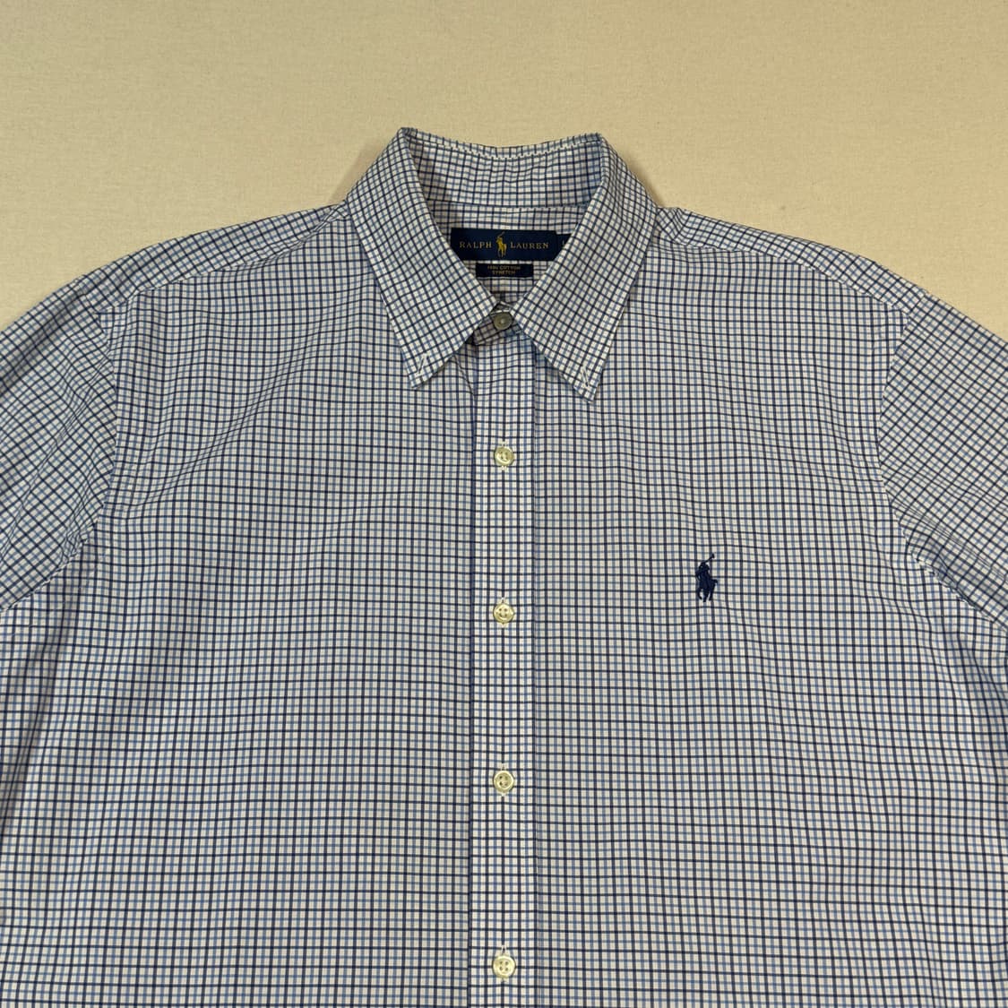 L) 폴로 랄프로렌 블루 체크 포플린 셔츠 상품이미지3