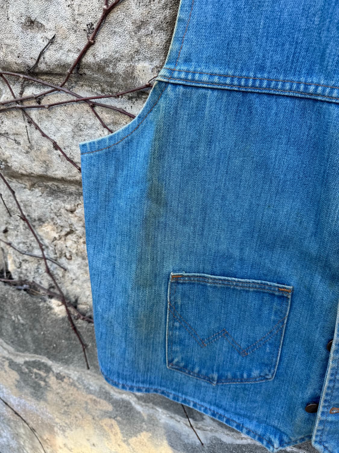 70~80s 랭글러 빈티지 웨스턴 데님 베스트 조끼 상품이미지5