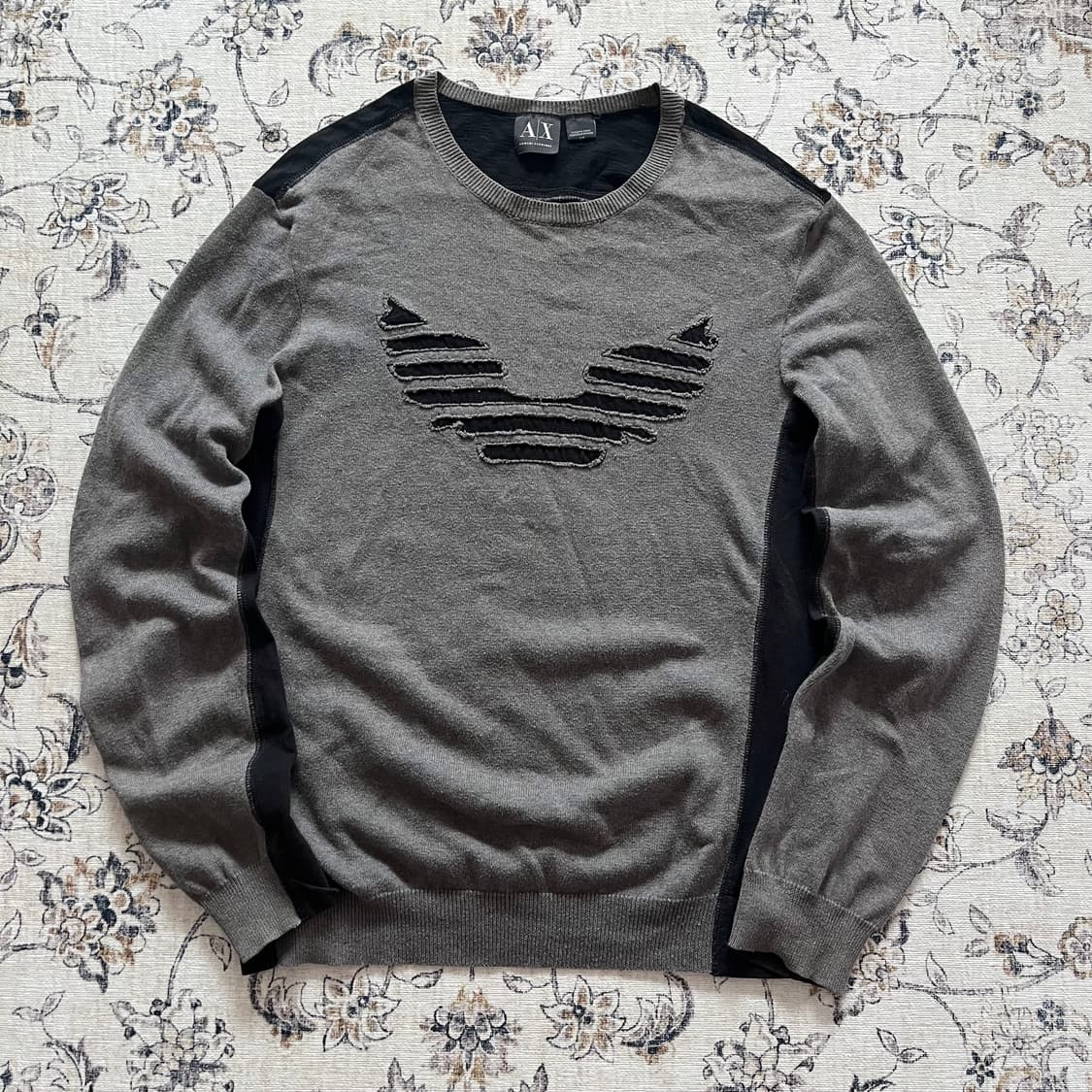 아르마니 로고 디테일 니트 상품이미지1