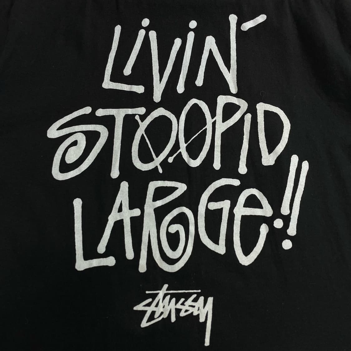 90년대 STUSSY 스투시 VVS스탁로고 티셔츠 상품이미지6