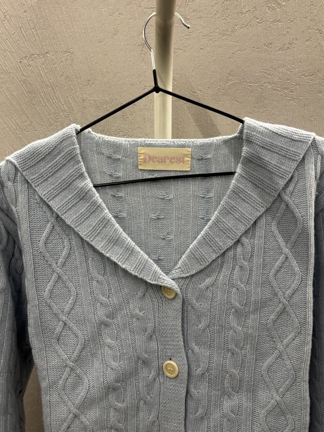 메이비베이비 하늘색 니트 가디건 S 상품이미지3