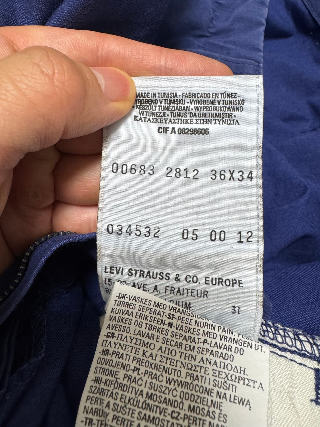 리바이스 프렌치워크 팬츠 카펜터 36사이즈 새상품 상품이미지4