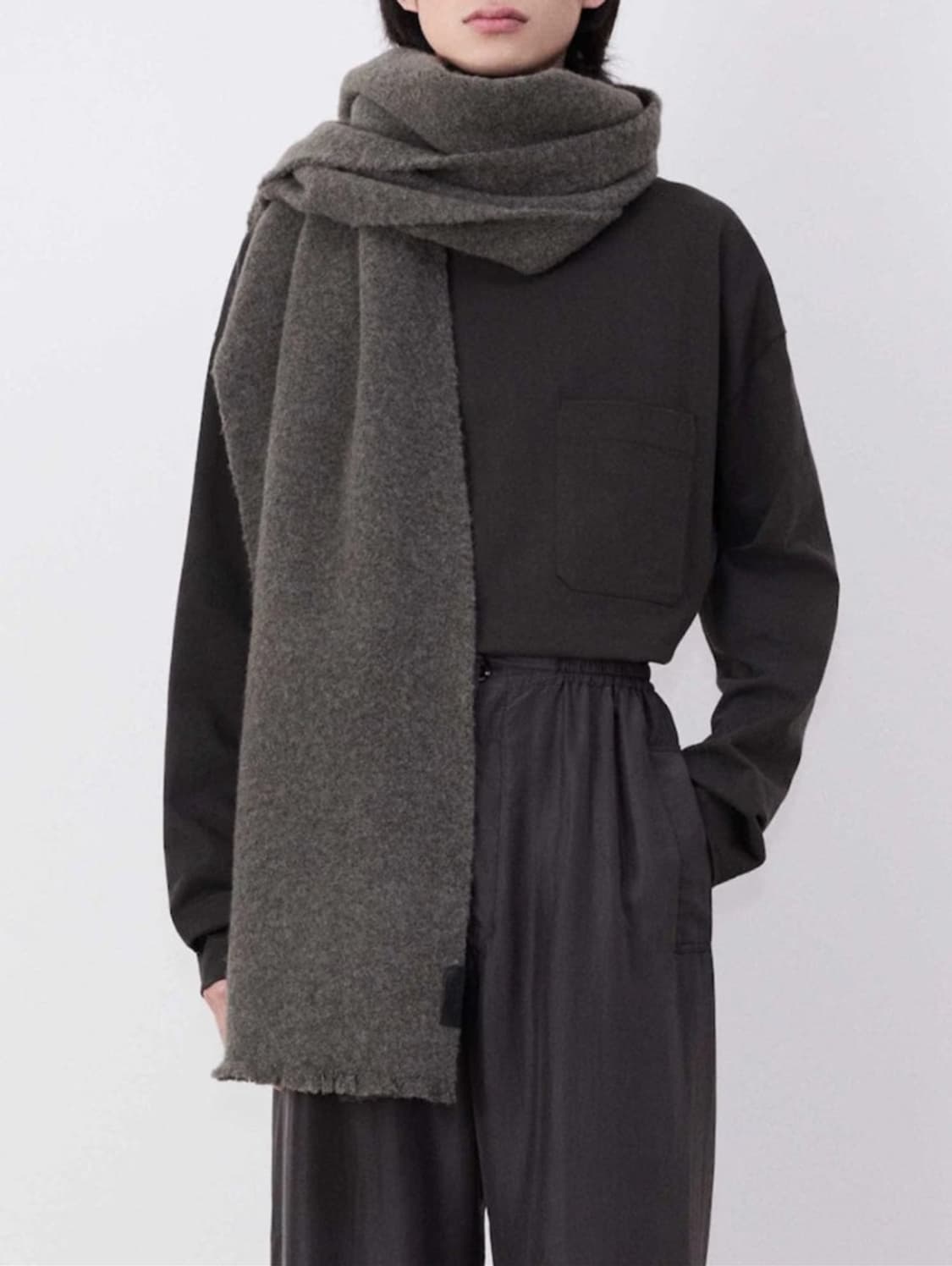 24FW 르메르 맥시 플러피 알파카 스카프 상품이미지1