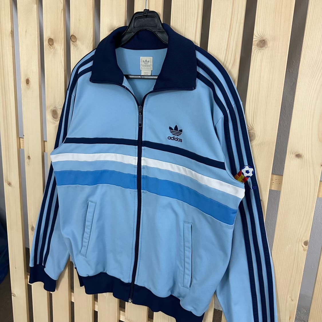(M) 아디다스 00s 82 스페인 에스파냐 스카이블루 트랙탑 져지 상품이미지2
