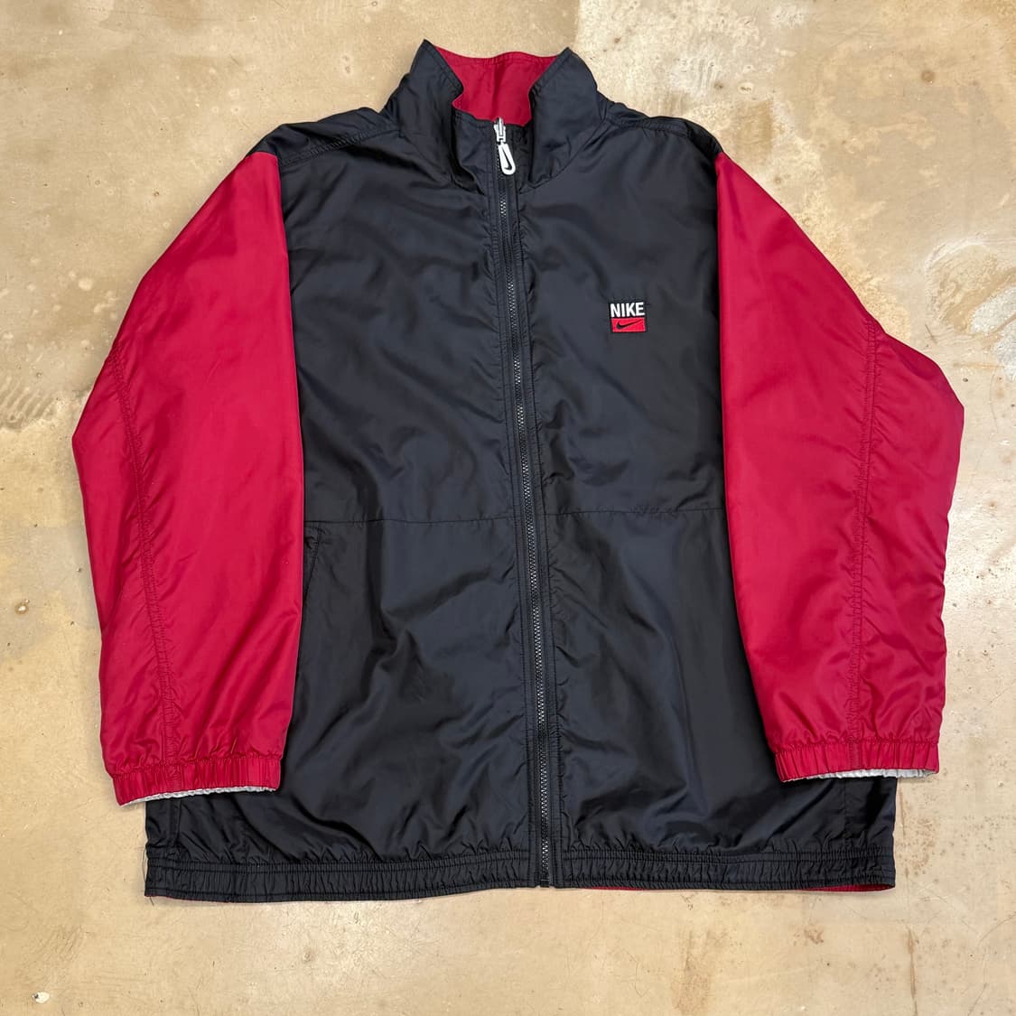 XXL 나이키 00s 올드스쿨 리버시블 와인 배색 바람막이 상품이미지2