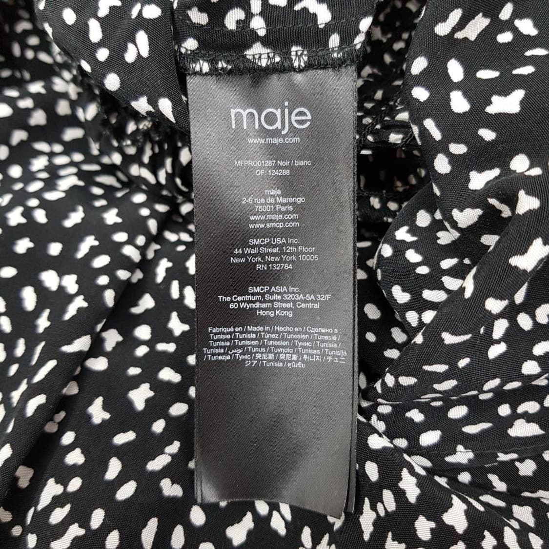 MAJE 마쥬 크레이프 프린트 원피스 36사이즈 상품이미지8
