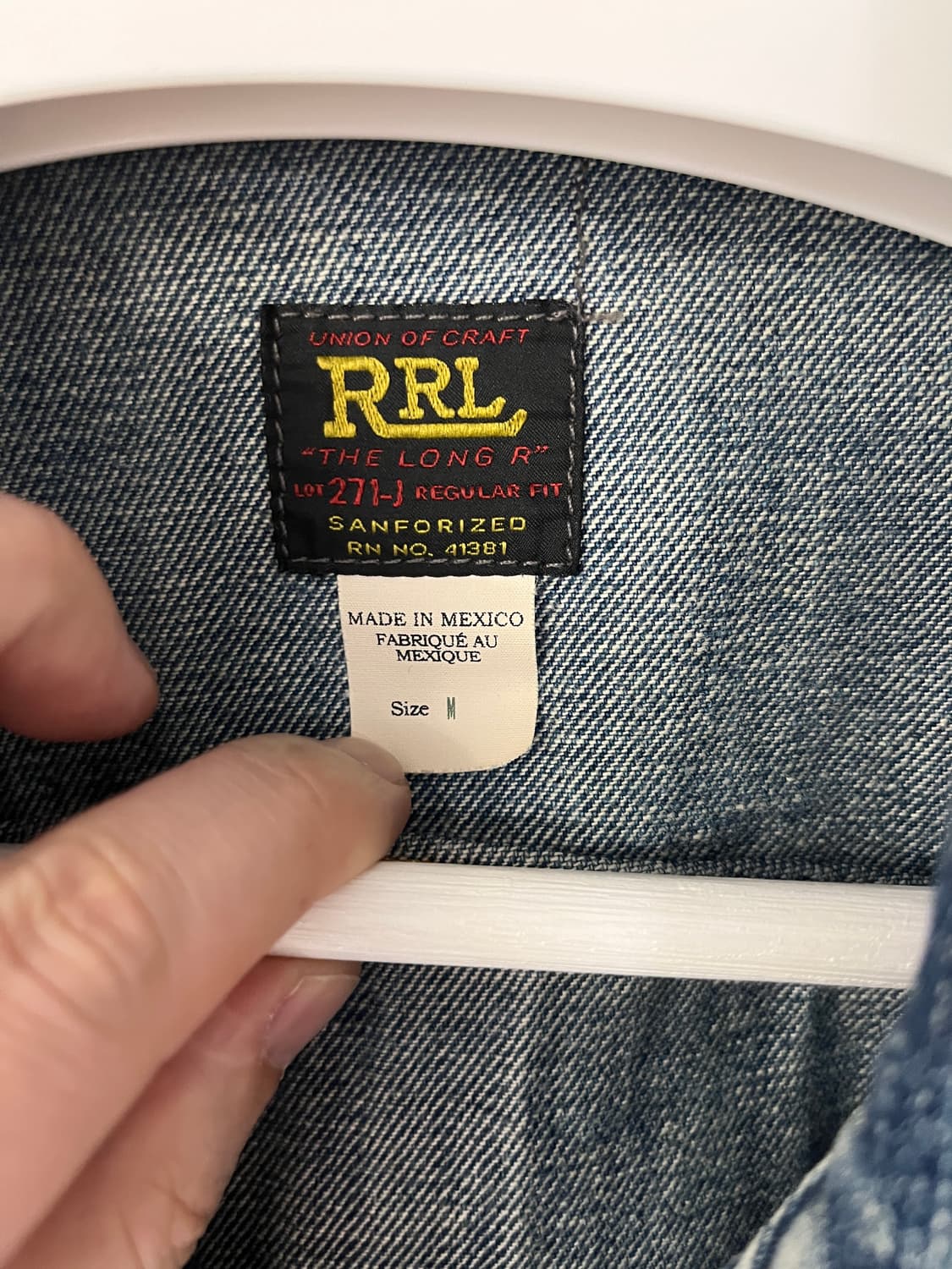 RRL Lot271 리랜드 데님자켓 (M) 상품이미지6