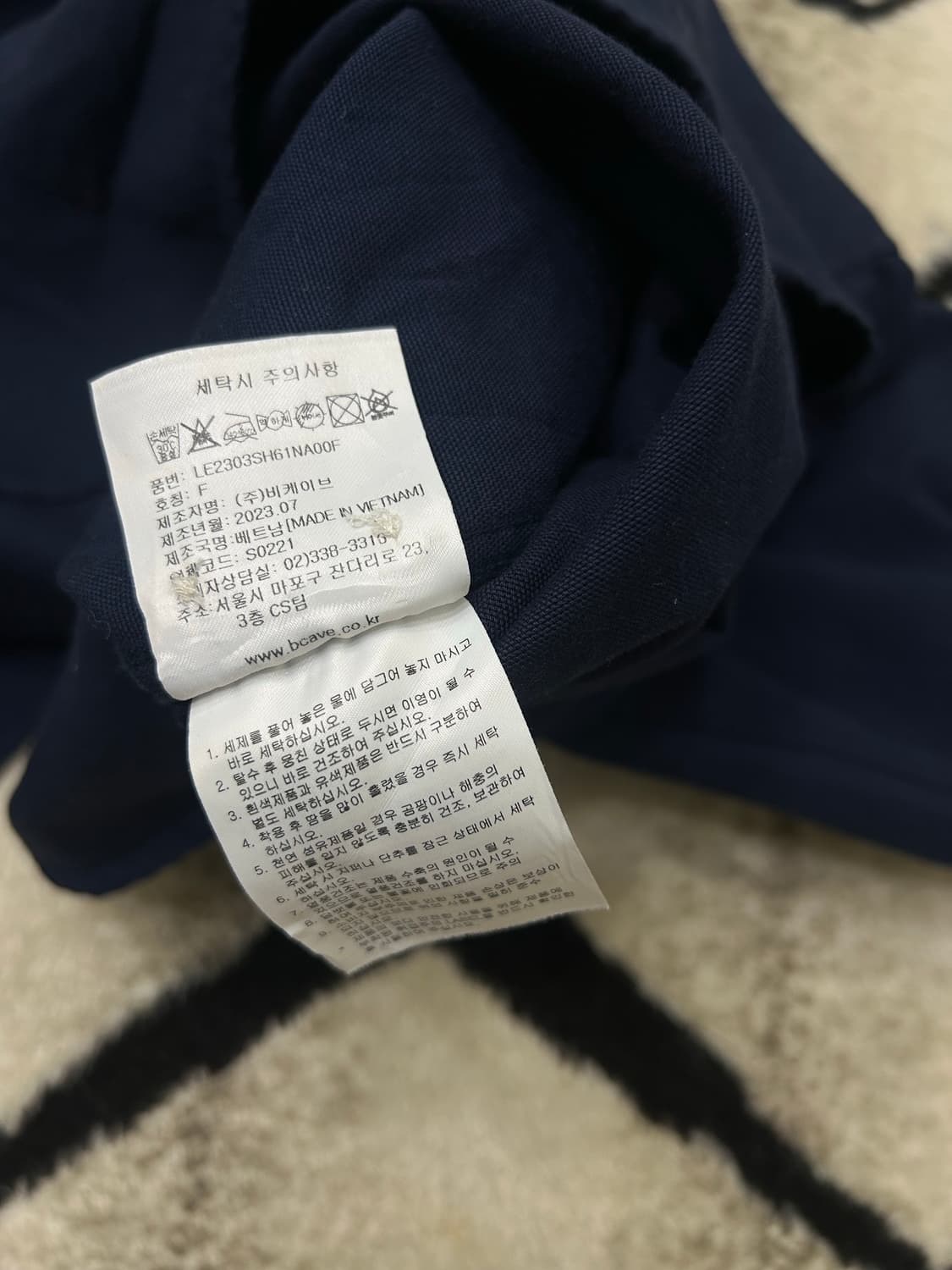 [Free]Lee 오버핏 옥스포드 셔츠/네이비 상품이미지6