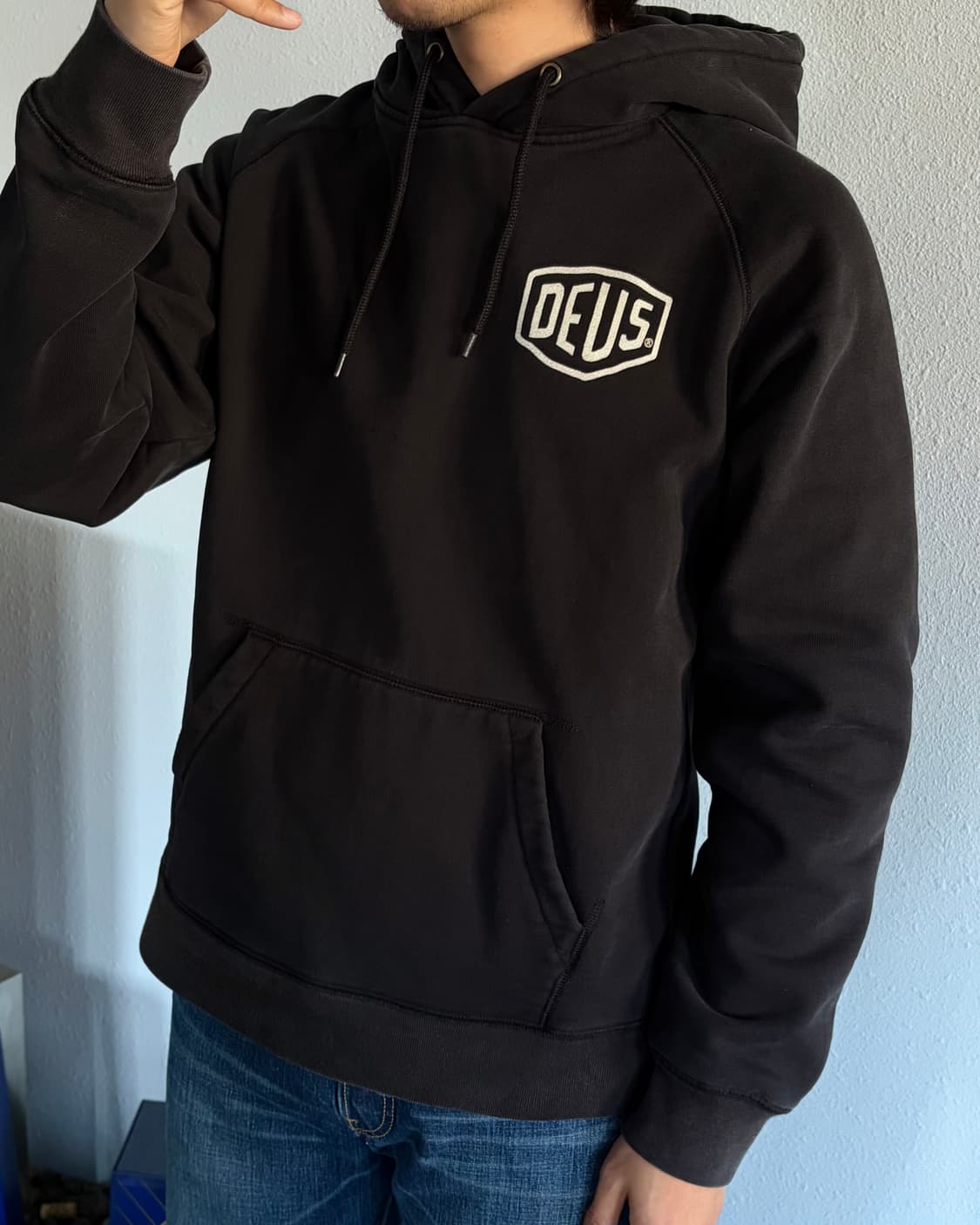 [L]데우스 엑스 마키나 서울 어드레스 헤비스웻 기모 후드 상품이미지3