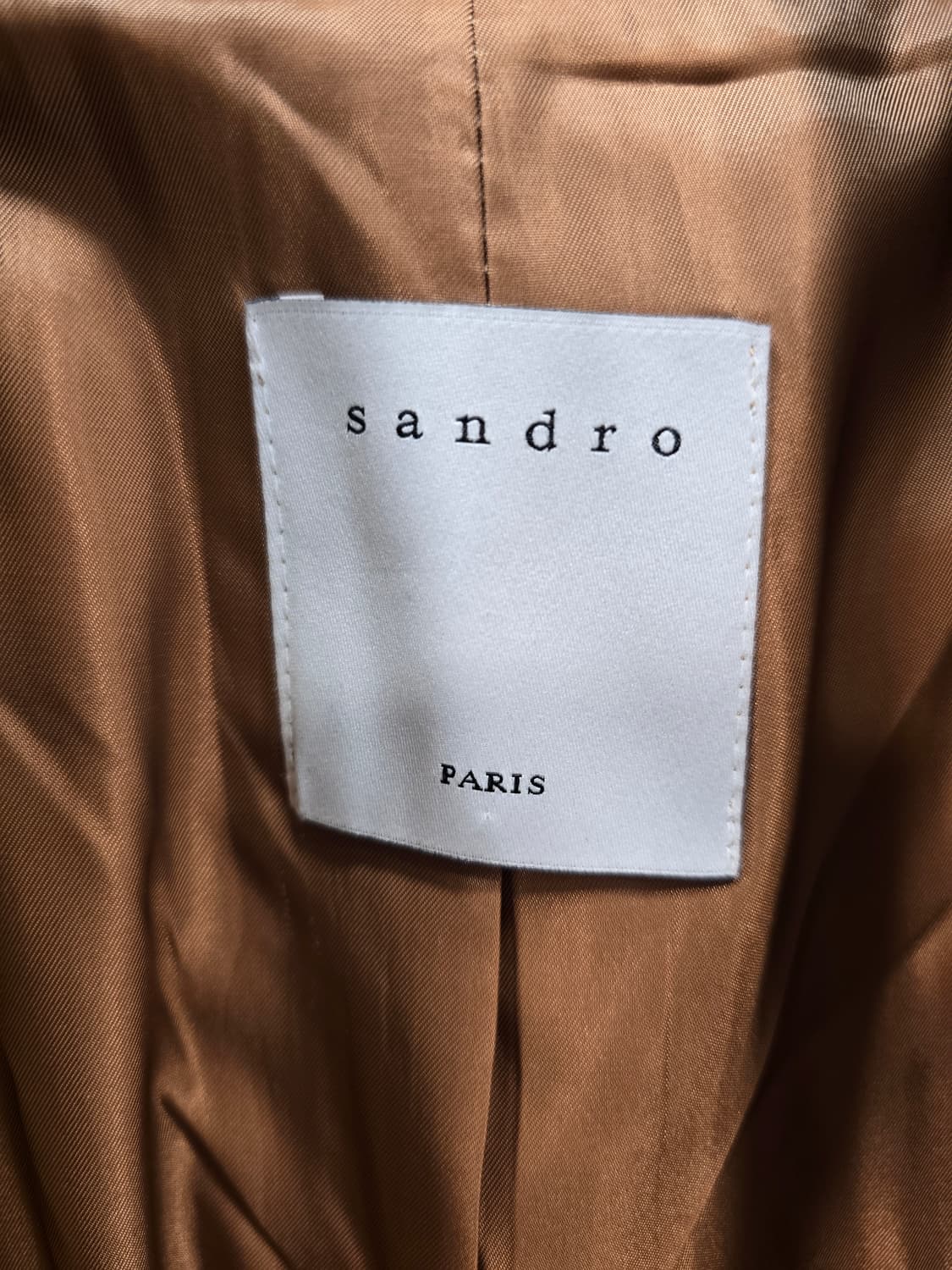 산드로 Sandro 모+캐시미어  더블 브레스트 롱 코트 44~55 상품이미지9