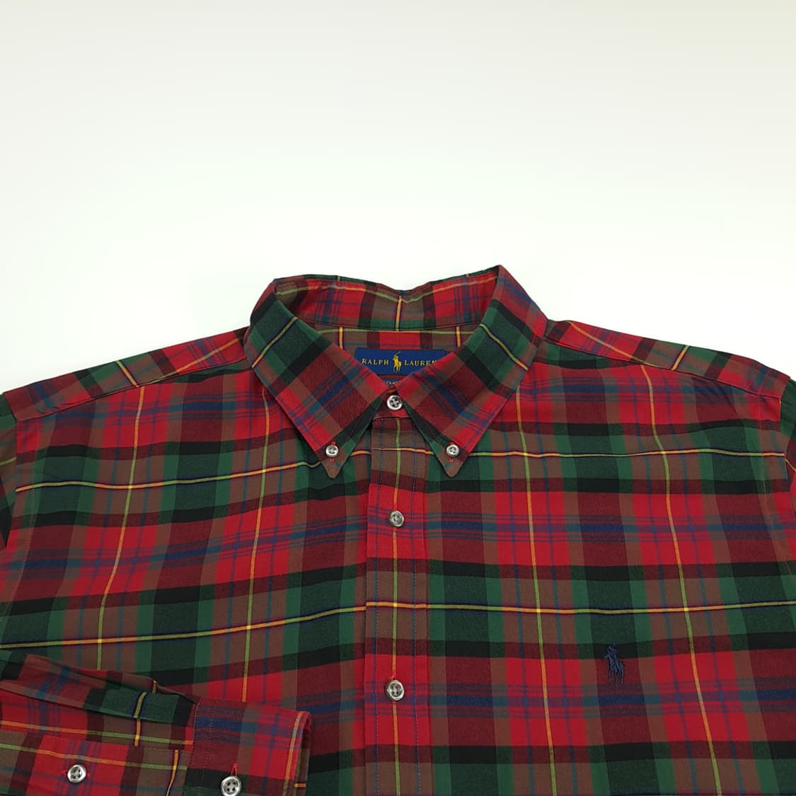 CN660 2XL 폴로 랄프로렌 크리스마스 타탄체크 긴팔 셔츠 남방 상품이미지3