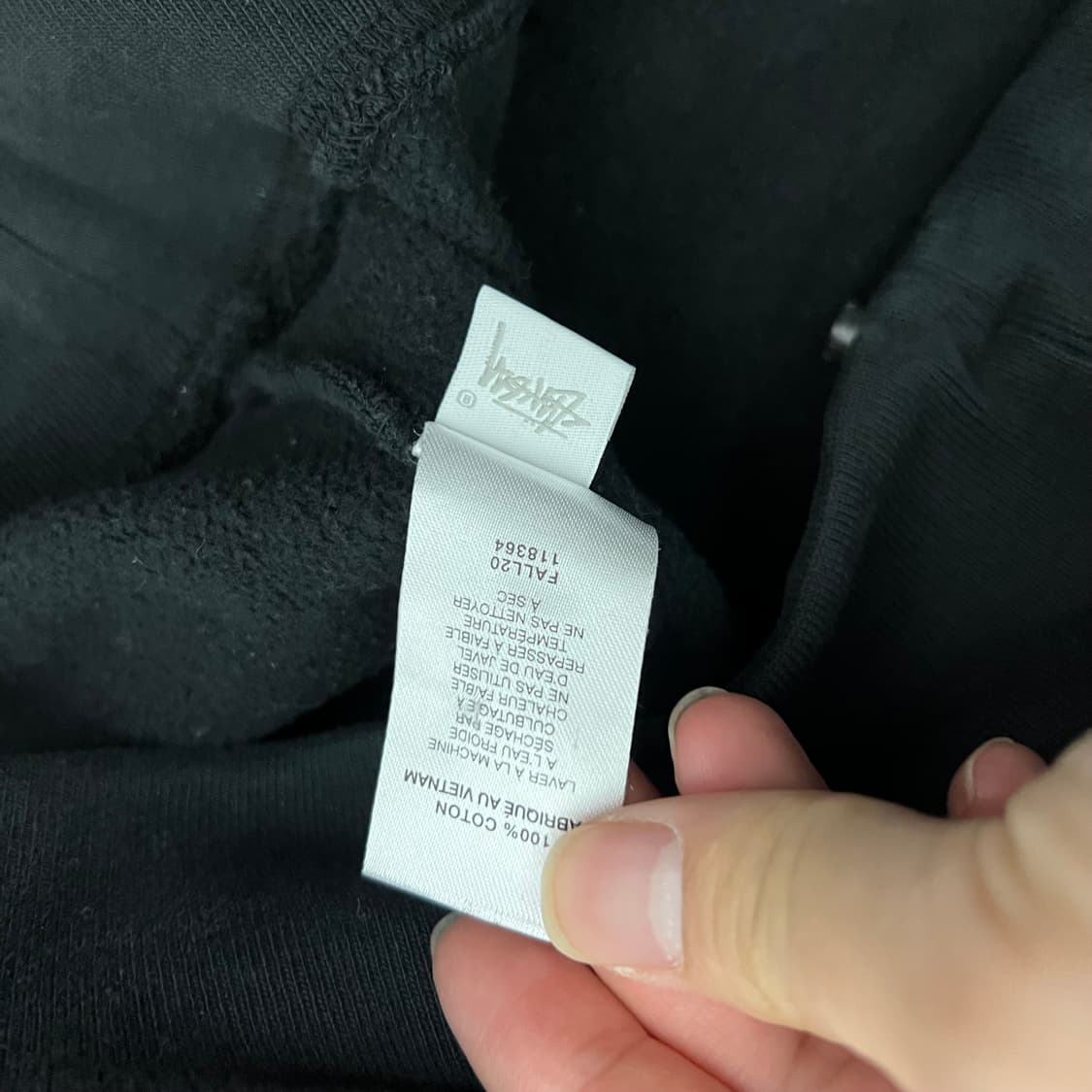 스투시 멀티 베이직 로고 후디 블랙 상품이미지5