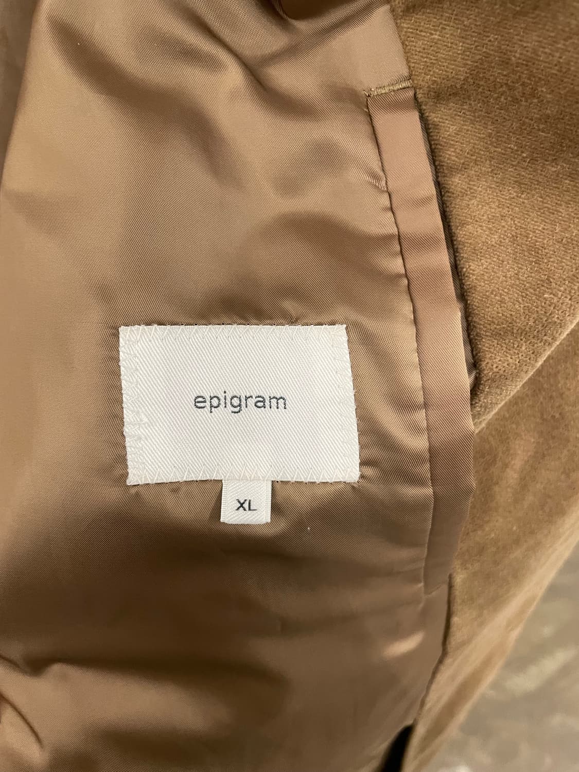 에피그램 루즈핏 브라운 자켓 XL 상품이미지4