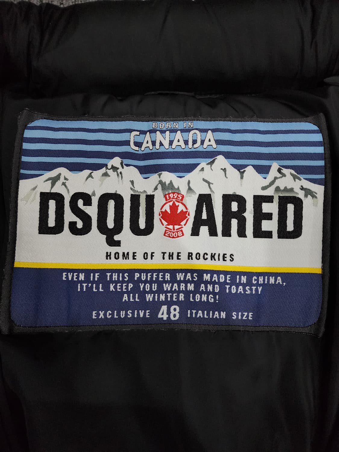 디스퀘어드 빈티지 패치 푸퍼 다운 숏 패딩 48 사이즈 상품이미지9