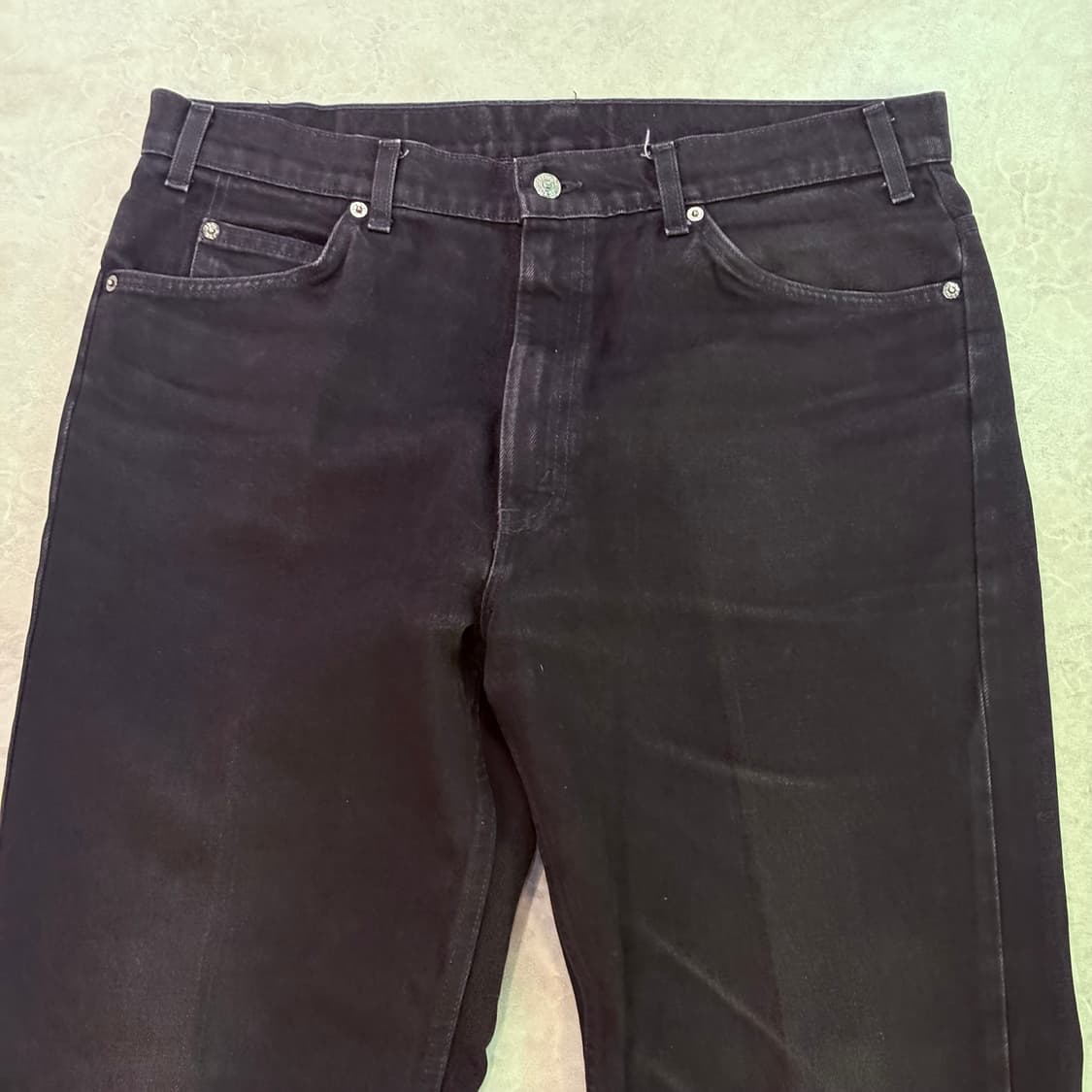 [38/32] USA 리바이스 505 오렌지탭 orange 흑청 블랙 상품이미지2