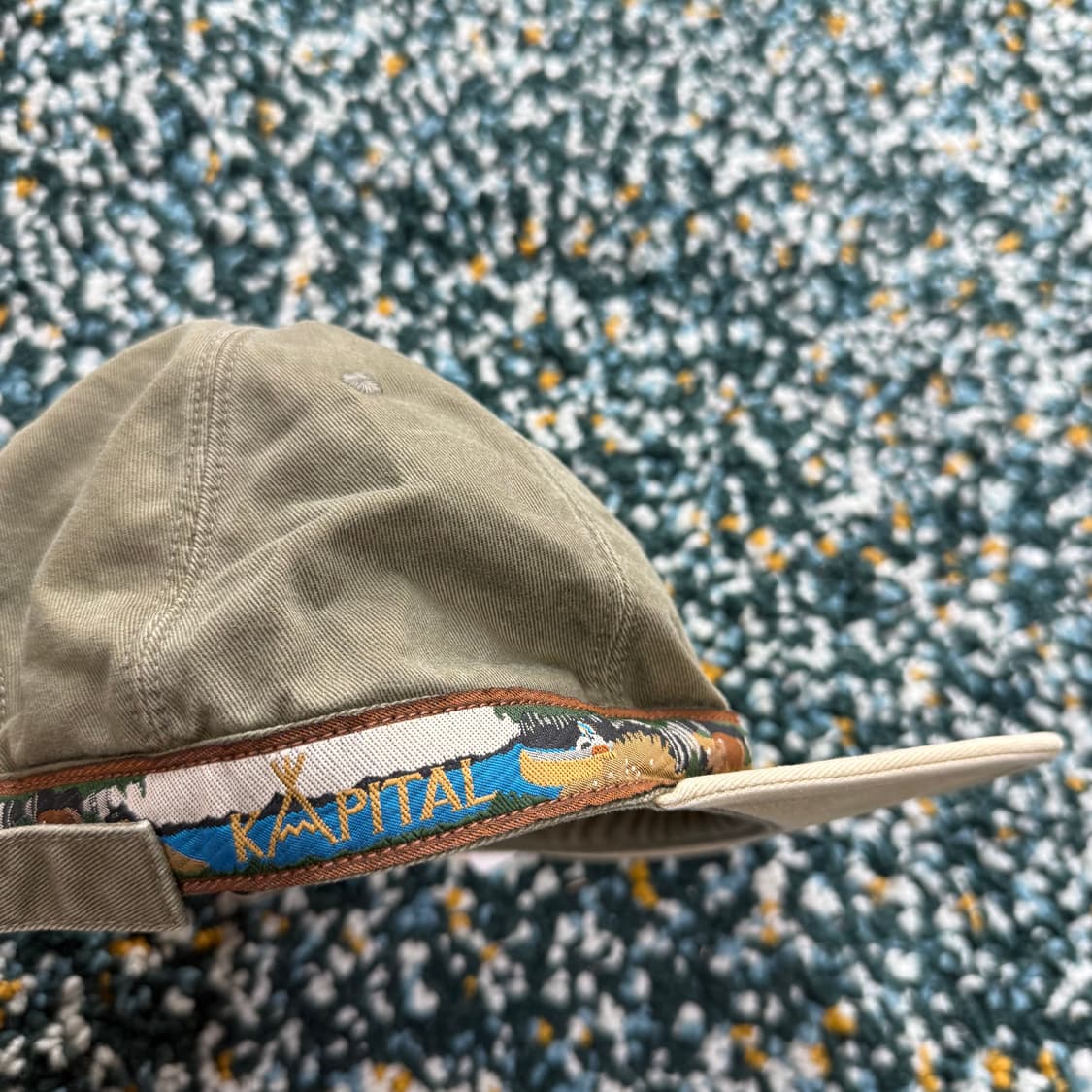 캐피탈 로고 베이지 카키 상품이미지3