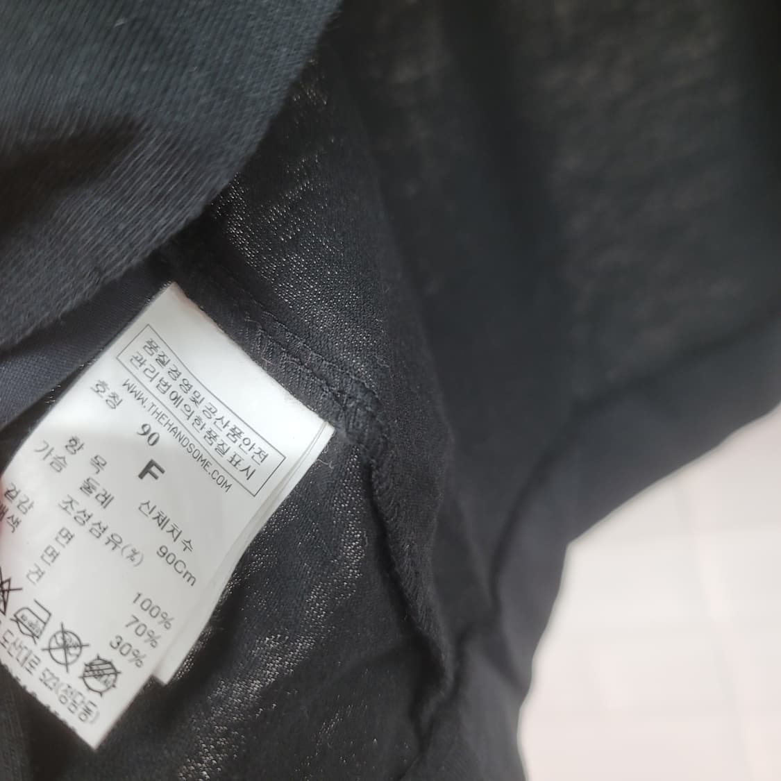 시스템 블랙 리본 포인트 티셔츠 상품이미지4