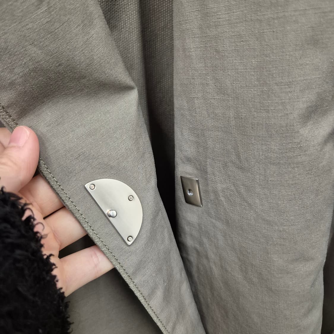 한섬 시스템 하프소매 루즈핏 코트 66~66 상품이미지3