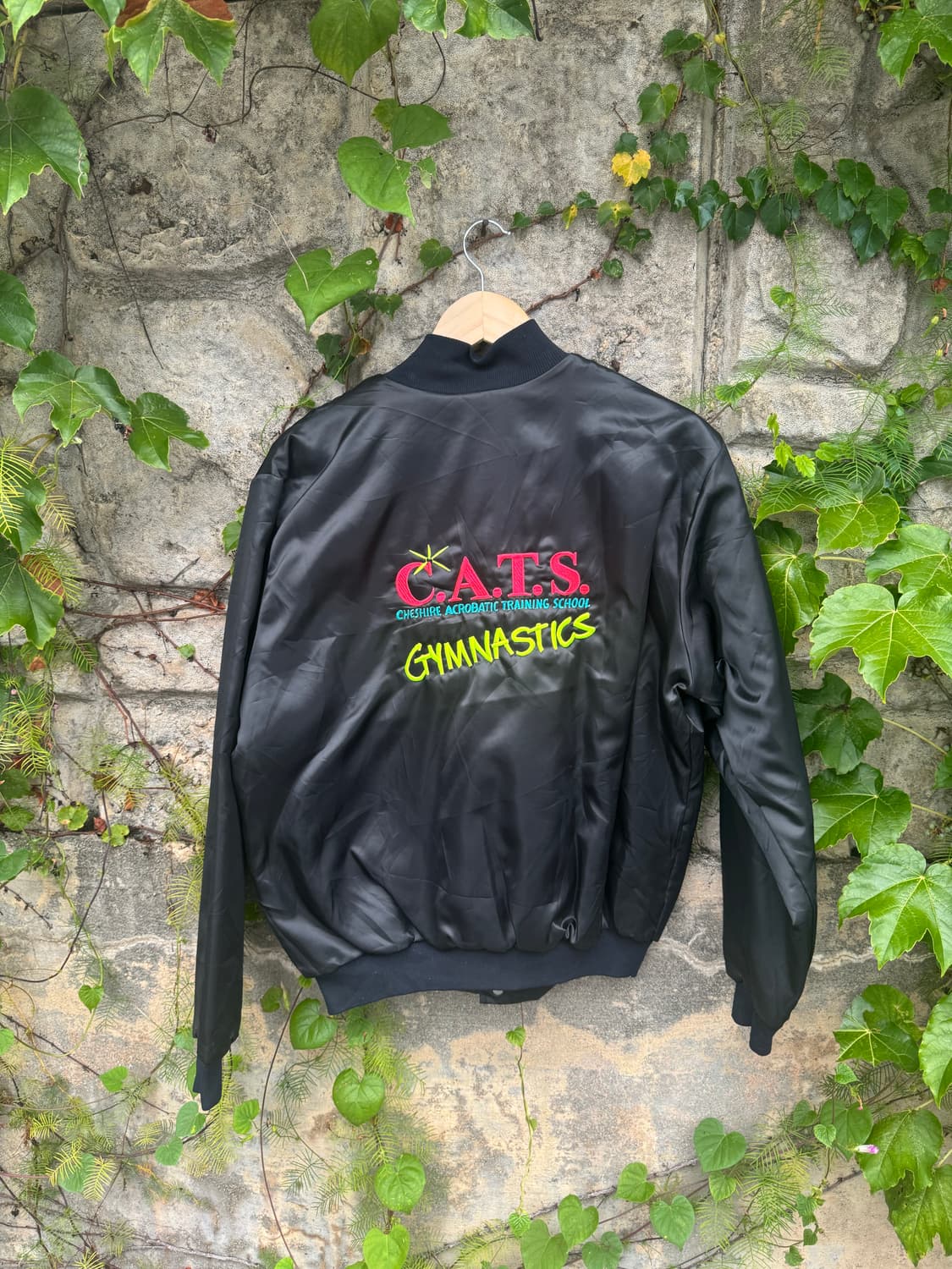90s rennoc usa 빈티지 자수 사틴 바시티 자켓 M 상품이미지2