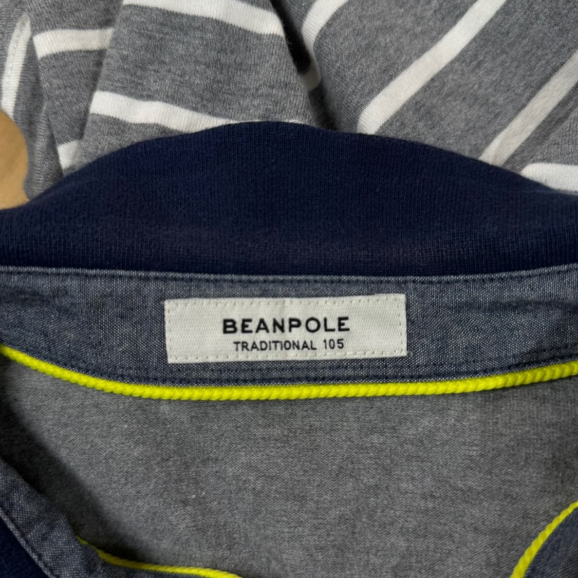 [105] 빈폴 스트라이프 코튼 긴팔 카라티 상품이미지6