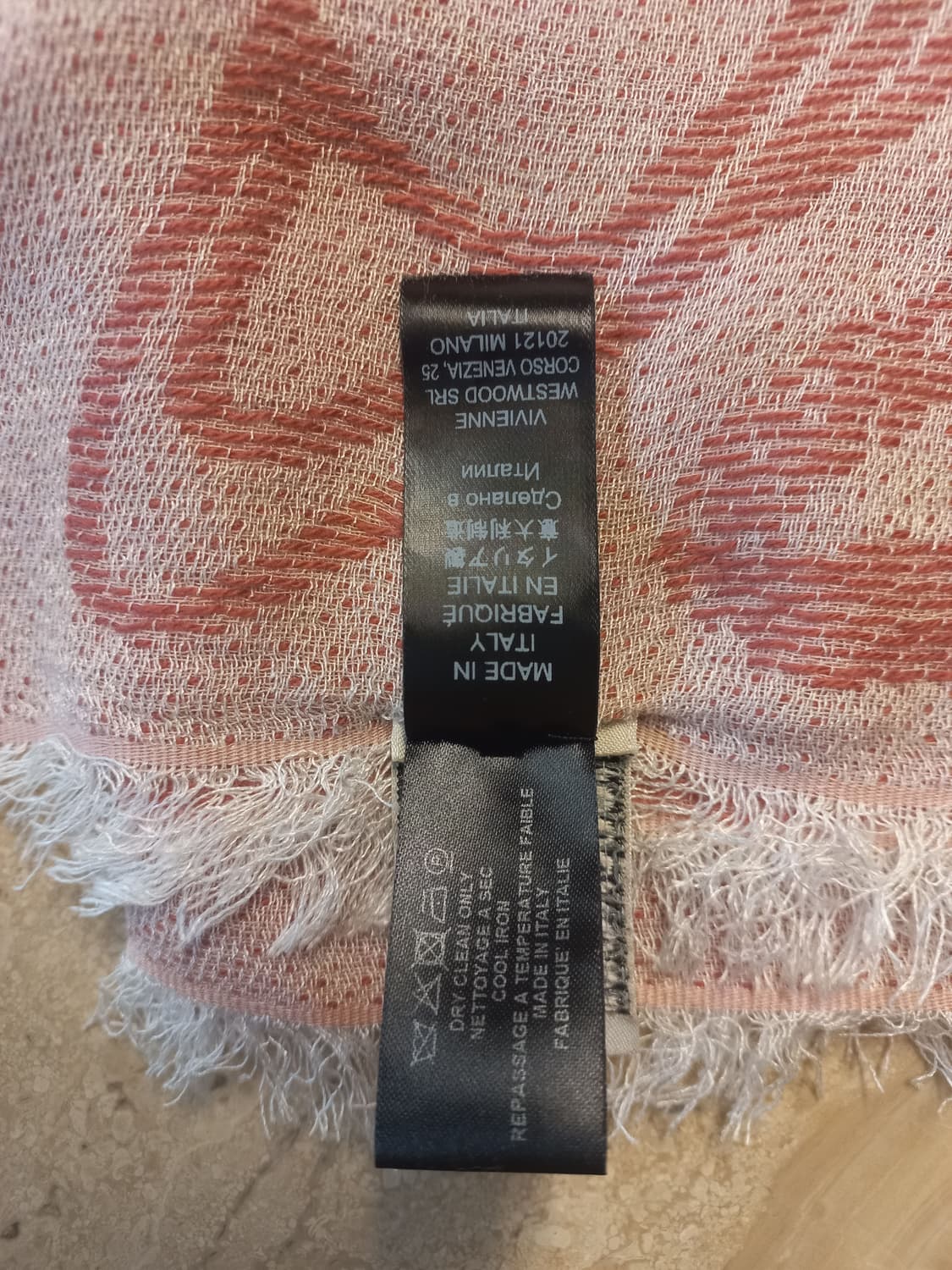 비비안웨스트우드 Orb 패턴 스톨 스카프 숄 머플러 상품이미지8