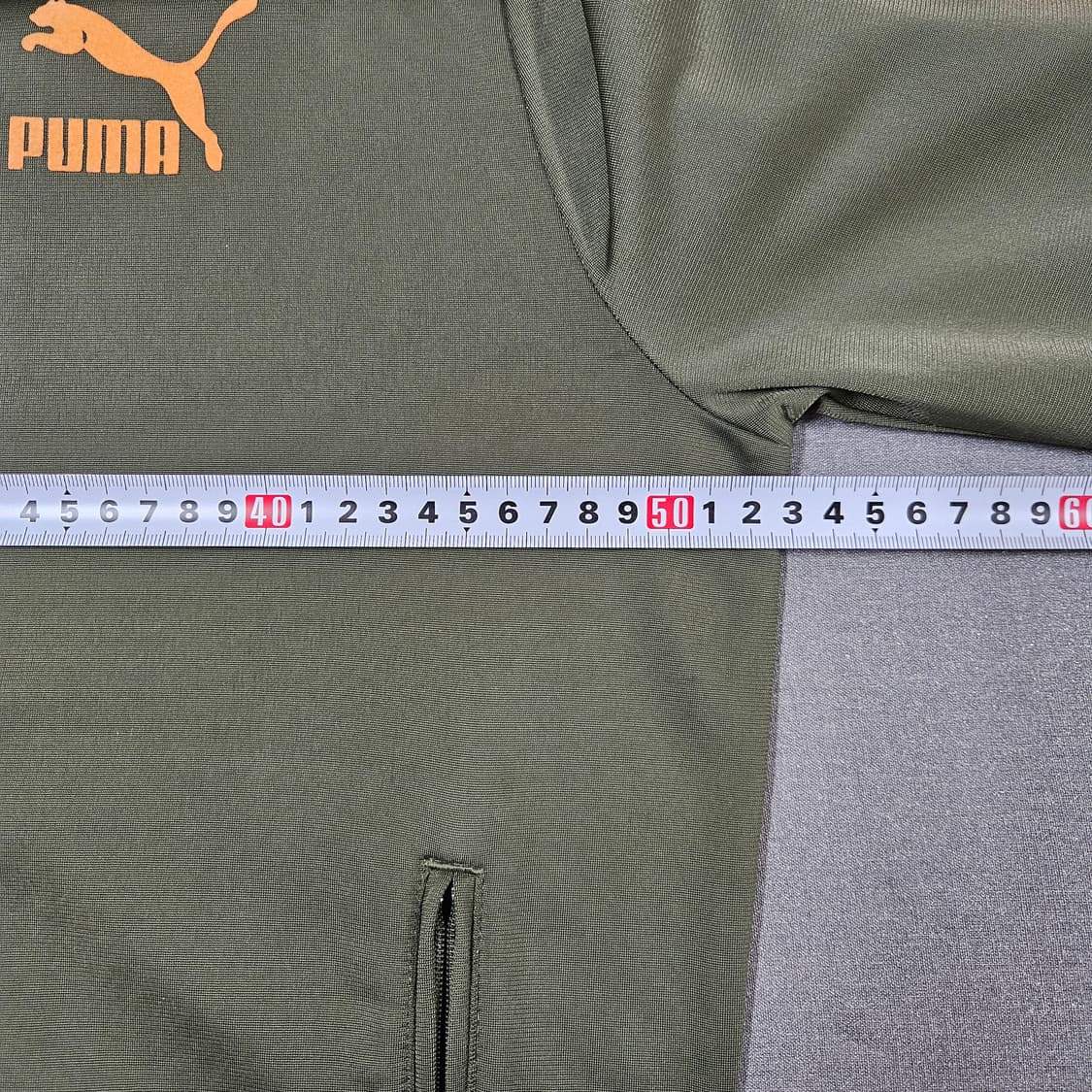 95 대장급 푸마 카키 오렌지 빈티지 져지 트랙탑 상품이미지6