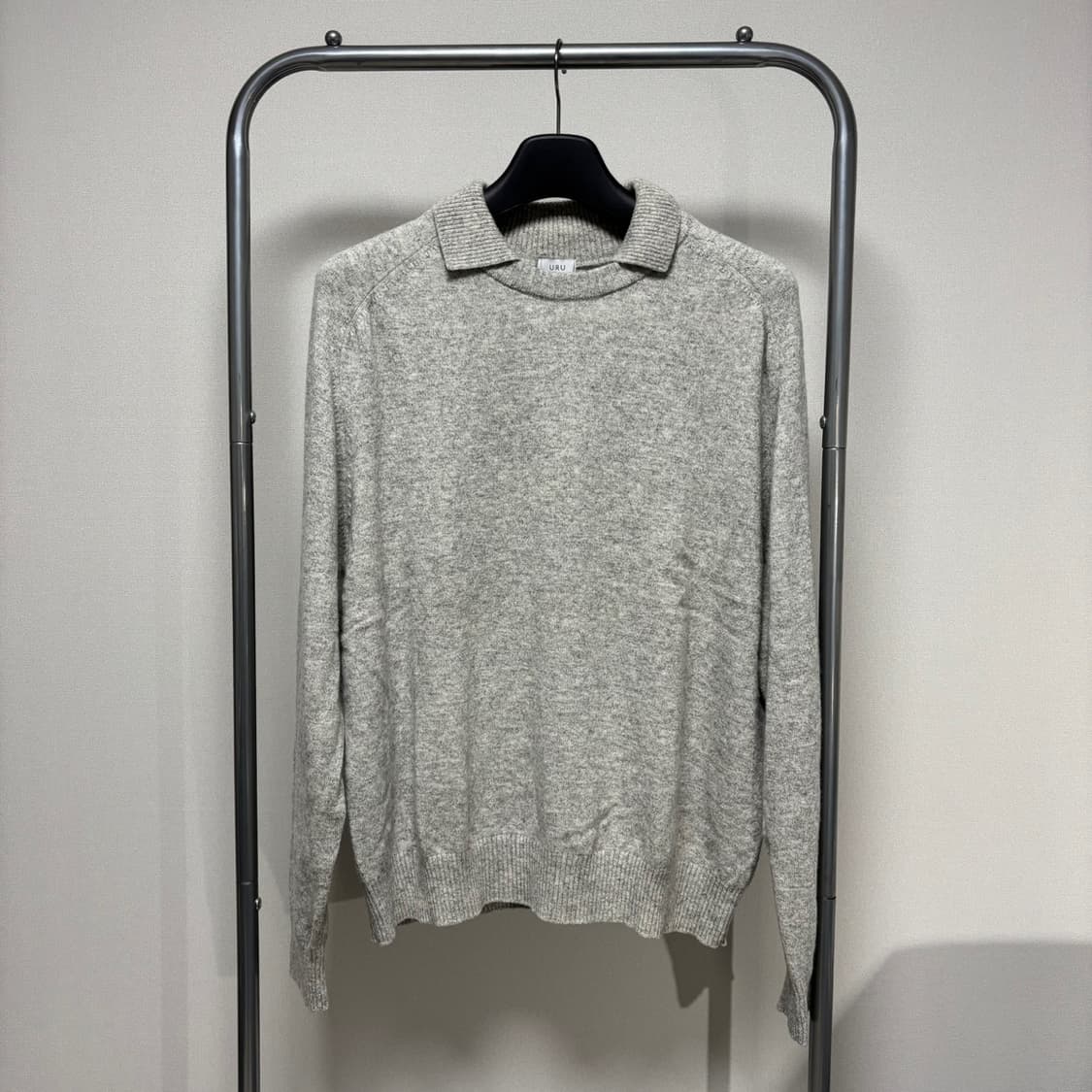 2) uru 우루 램스울 카라 니트 상품이미지1