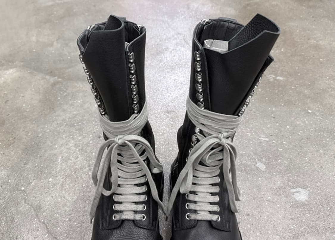 릭오웬스 보조 레이스업 트랙터 부츠 상품이미지3