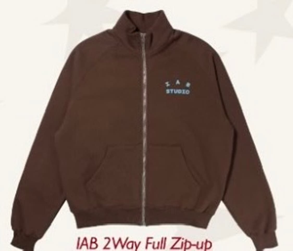 M 아이앱 스튜디오 iab 투웨이 풀집업 브라운 미개봉 판매 상품이미지1