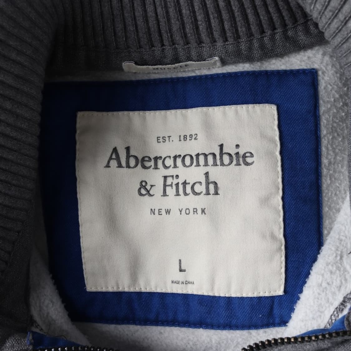아베크롬비 헤비 코튼 숄카라 버튼 가디건 L 상품이미지7